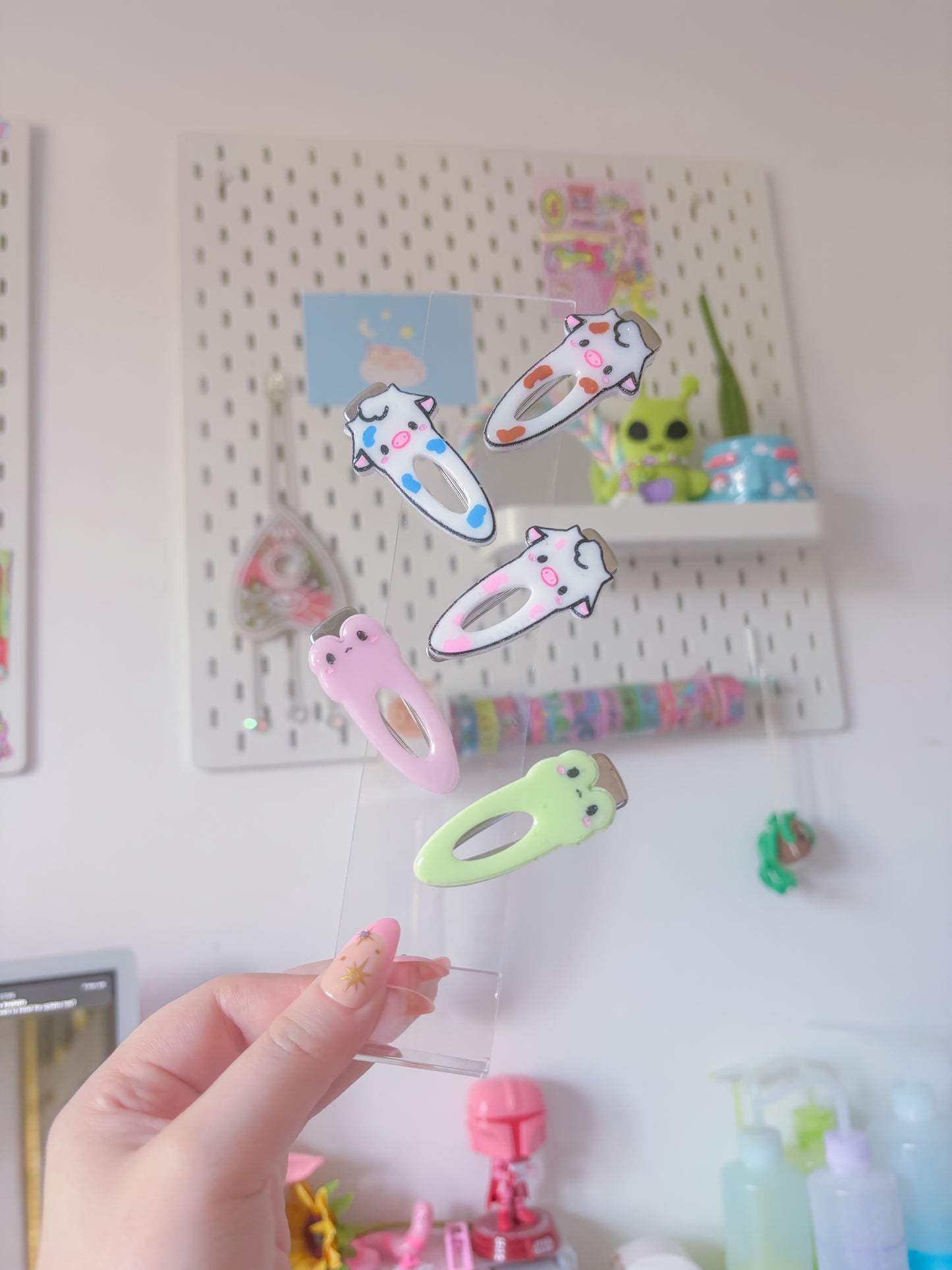 Cow barrettes