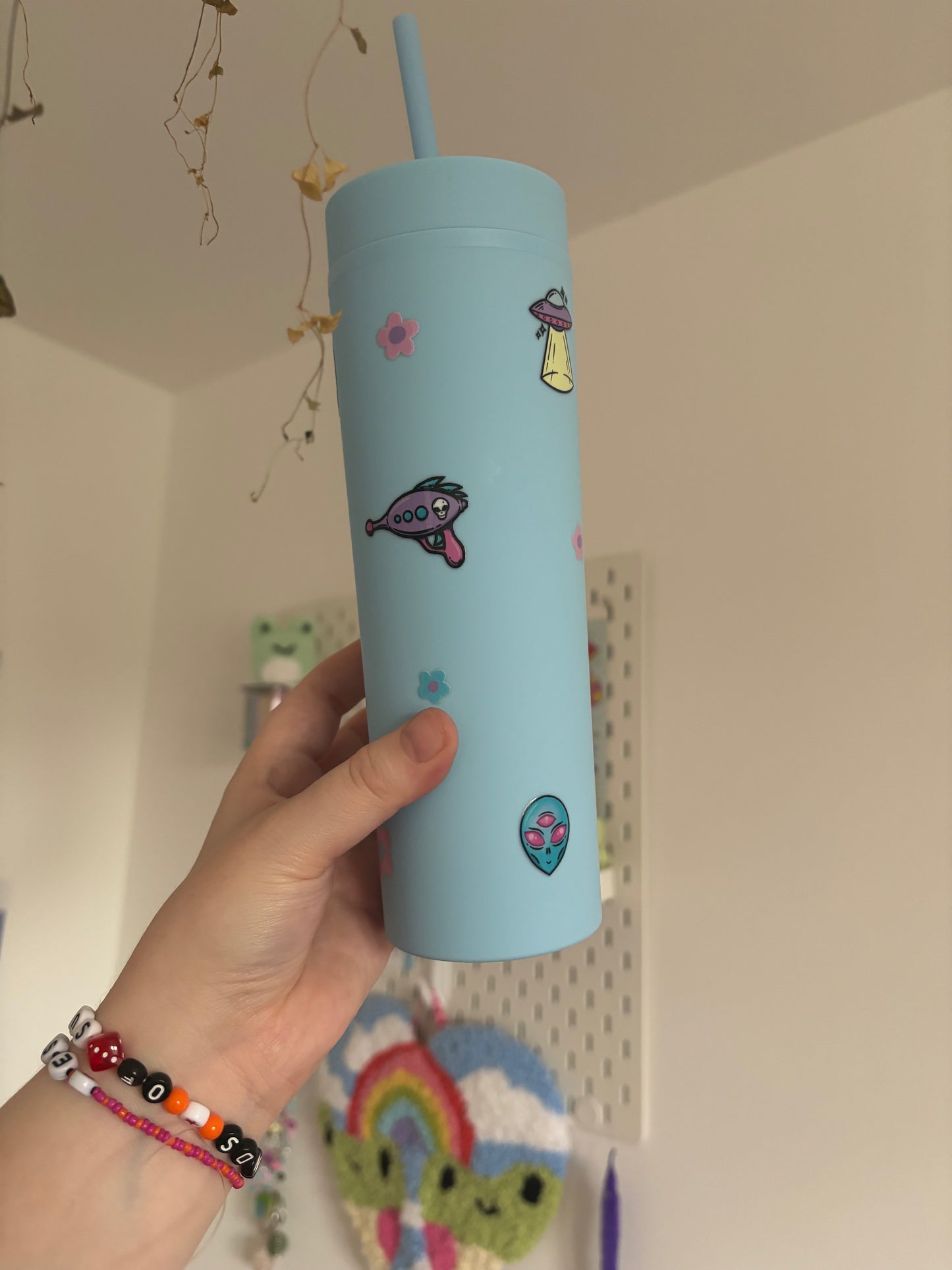 Alien invasion acrylic tumbler