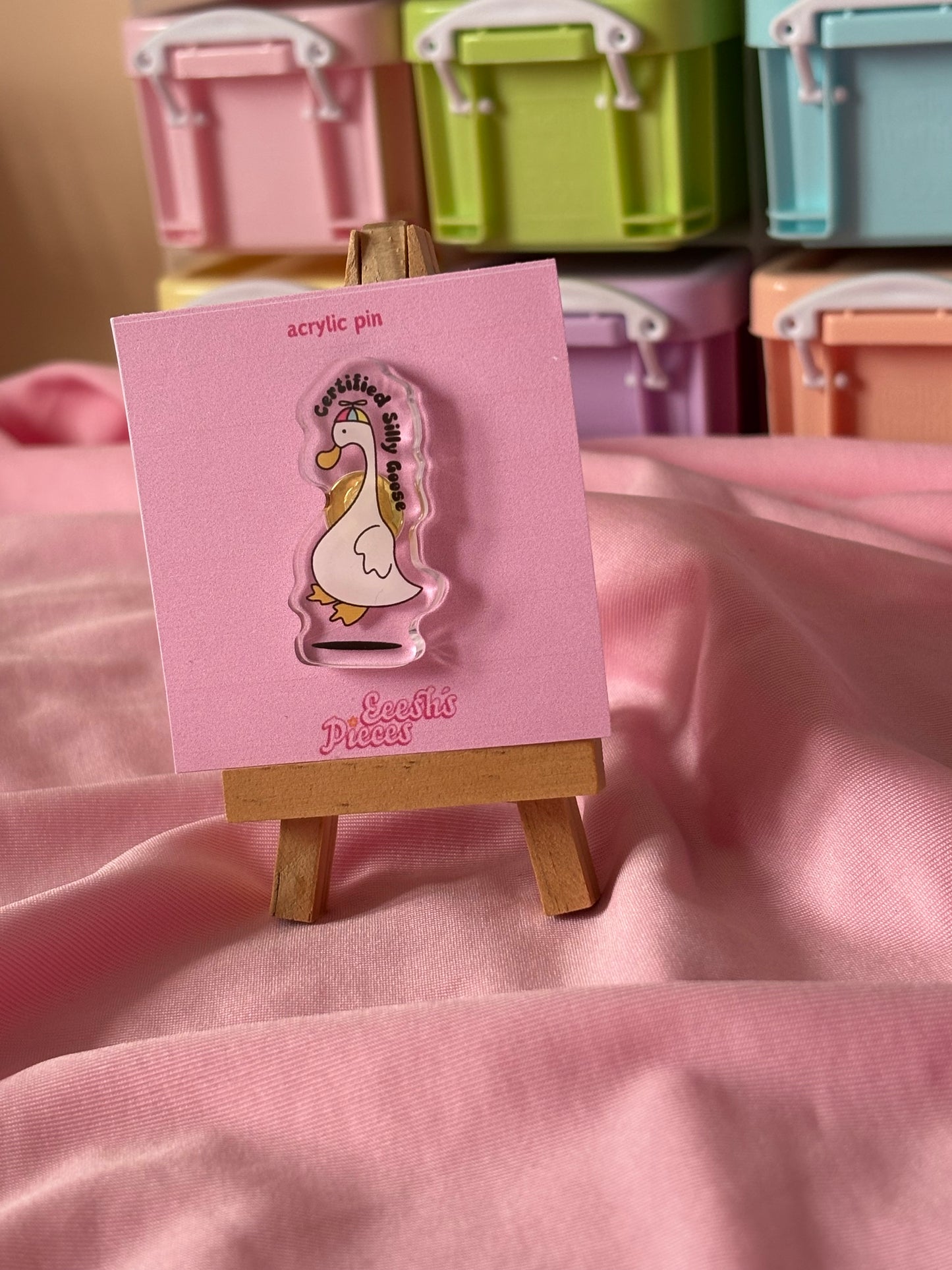 Certified silly goose pin