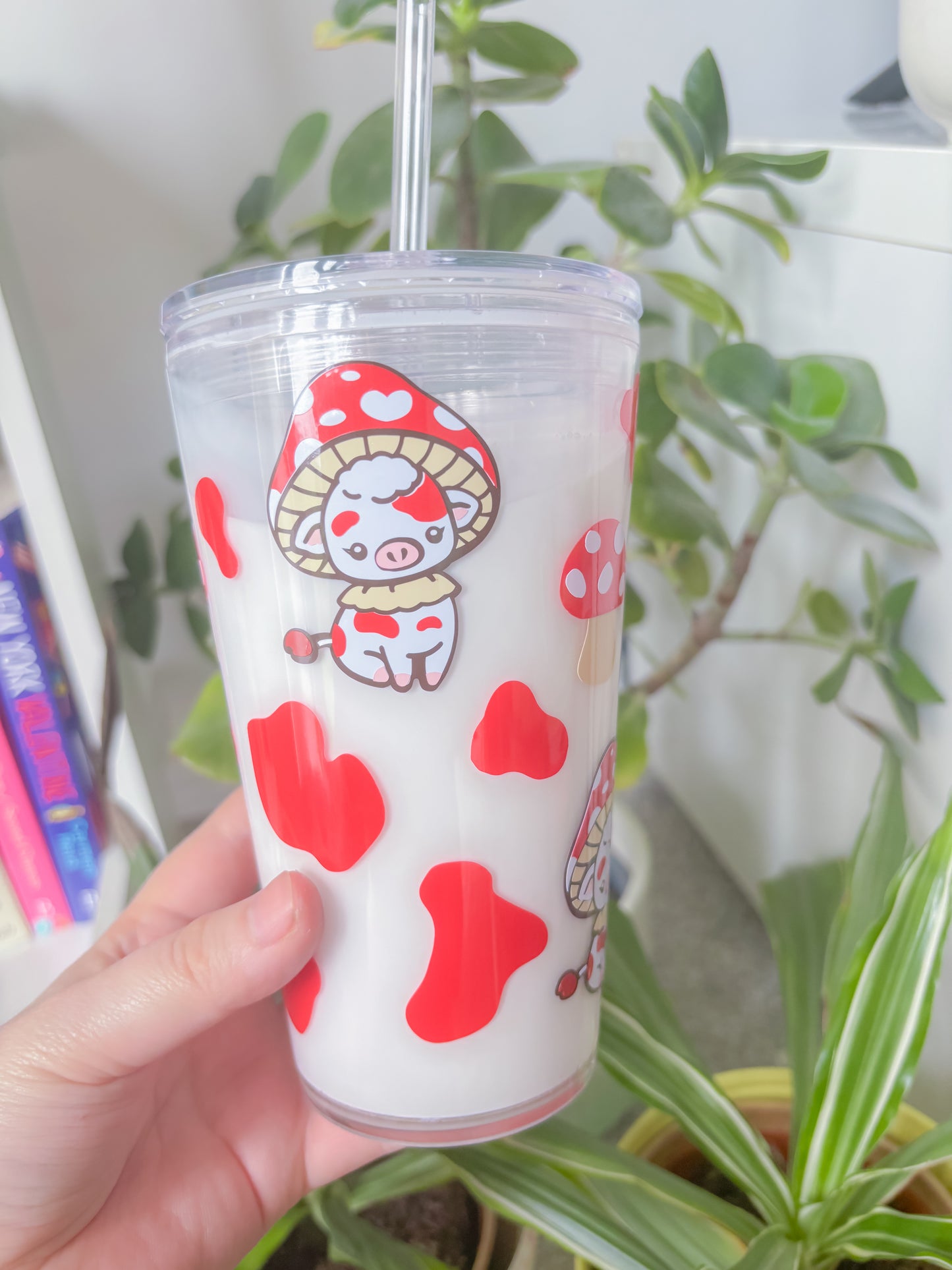 Small cow milkglobe tumbler