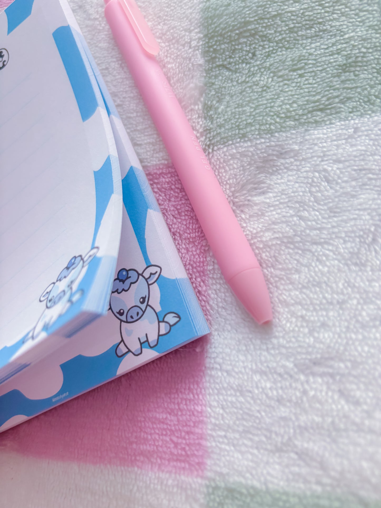 Blueberry cow notepad