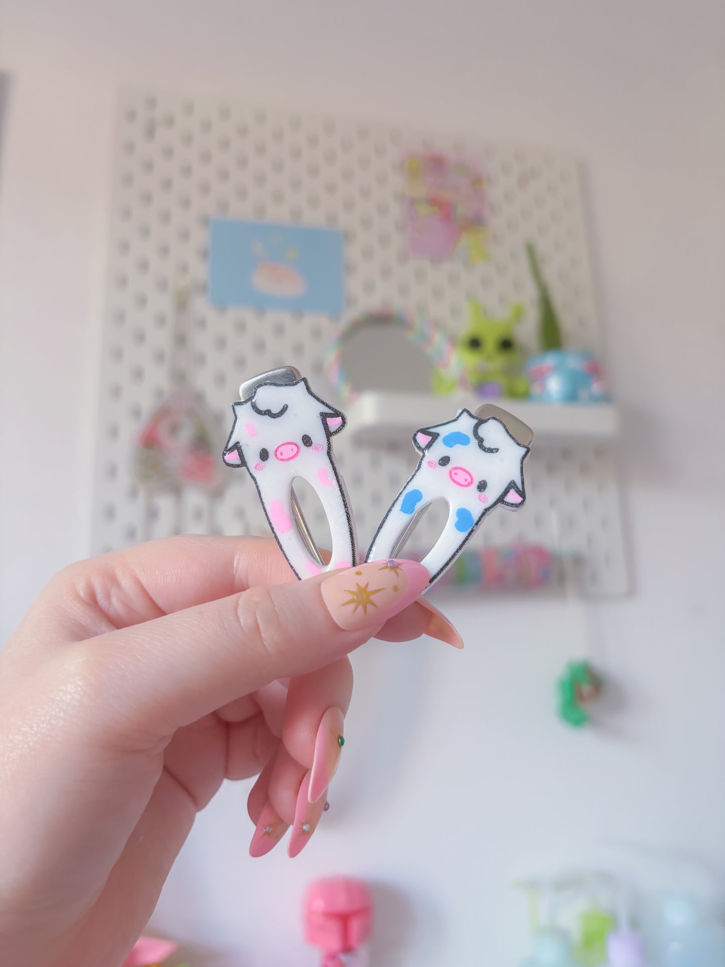 Cow barrettes