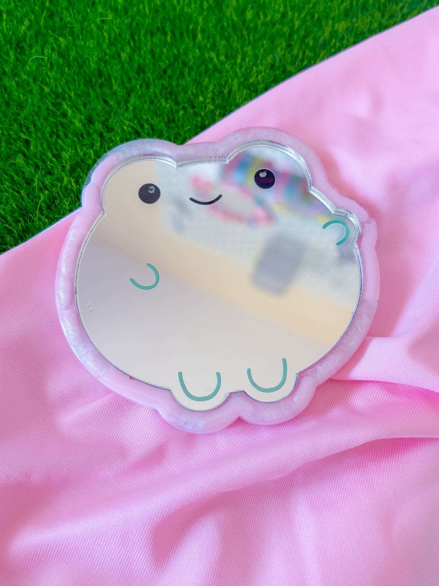 Compact froggie mirror