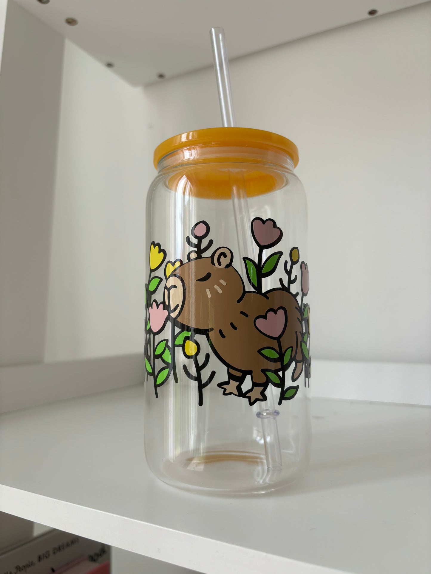 16oz capybara Libbey glass can