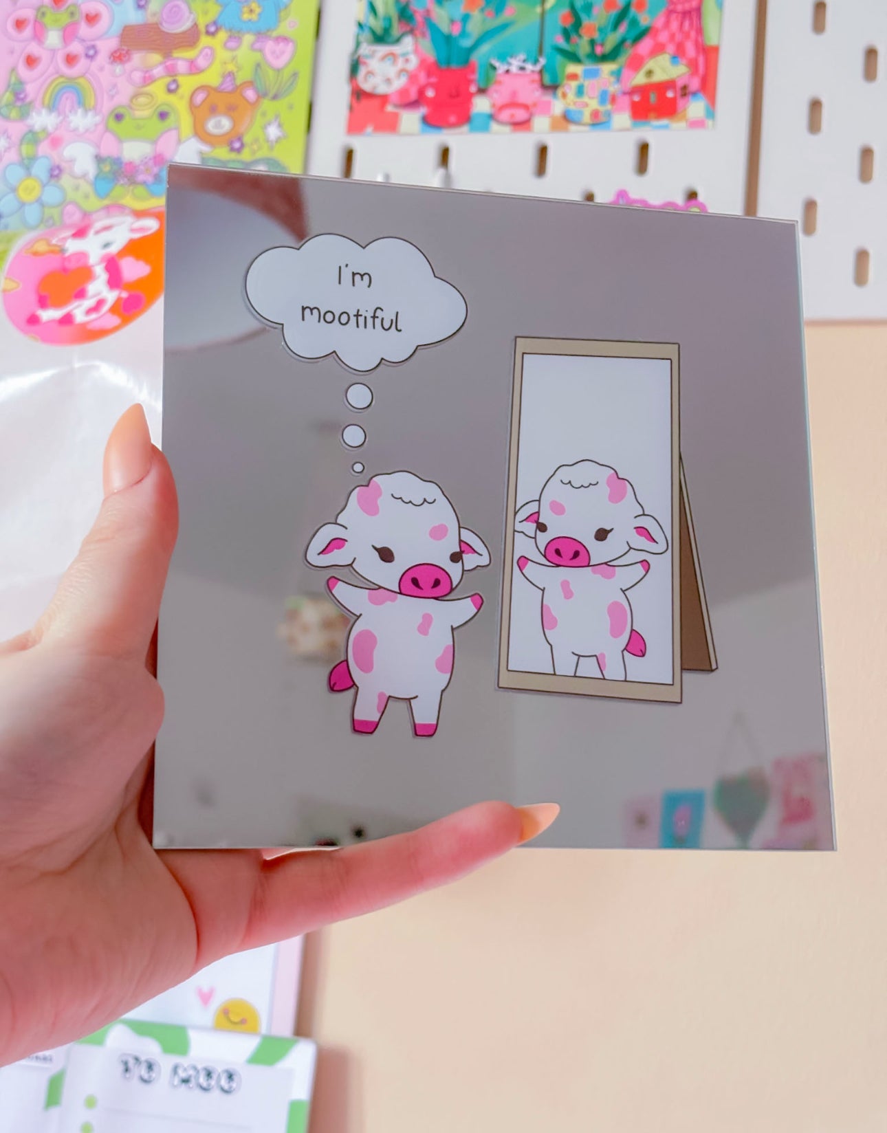 Self love cow mirror