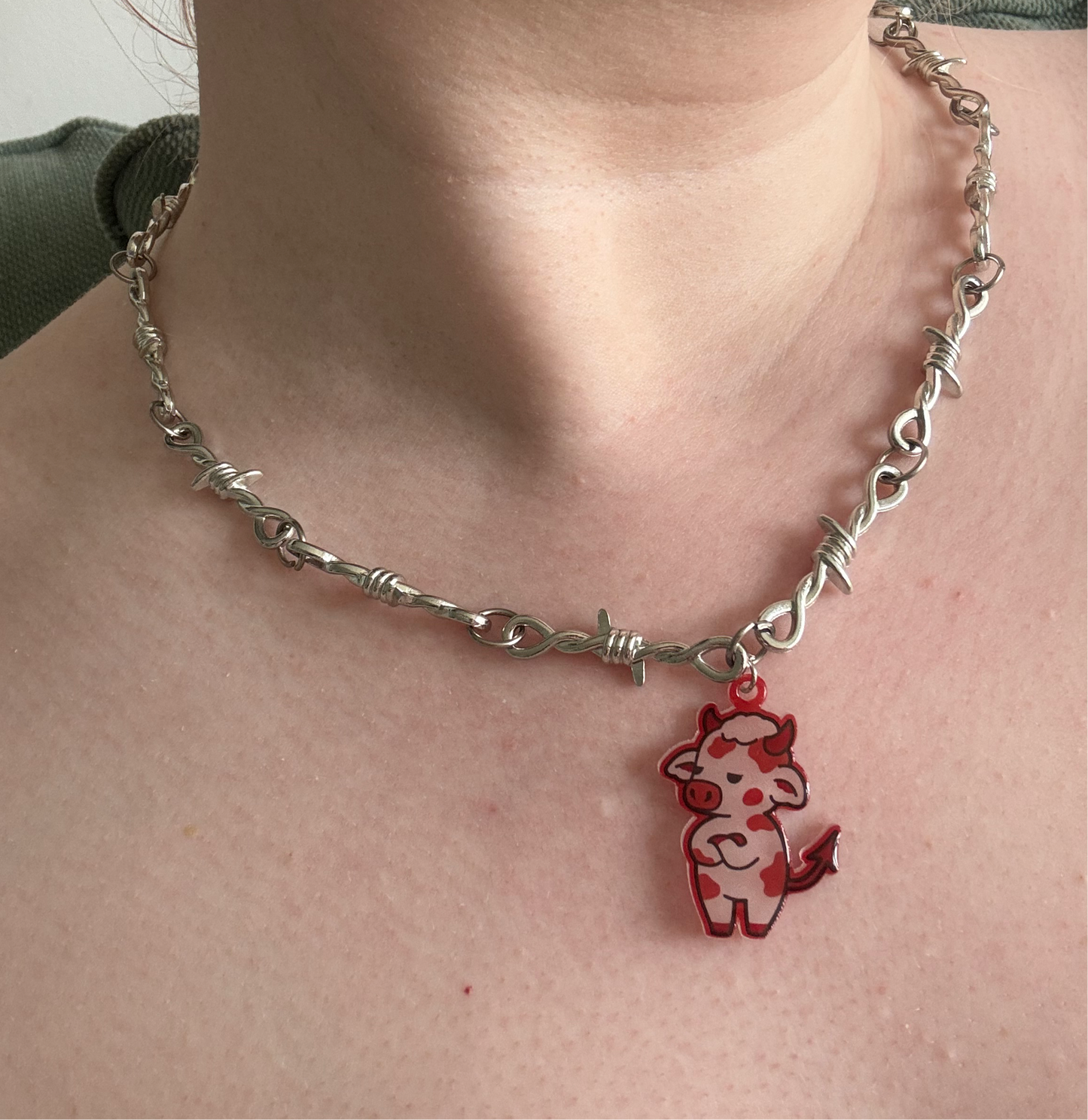 Spooky cow barbed necklace - multiple styles available