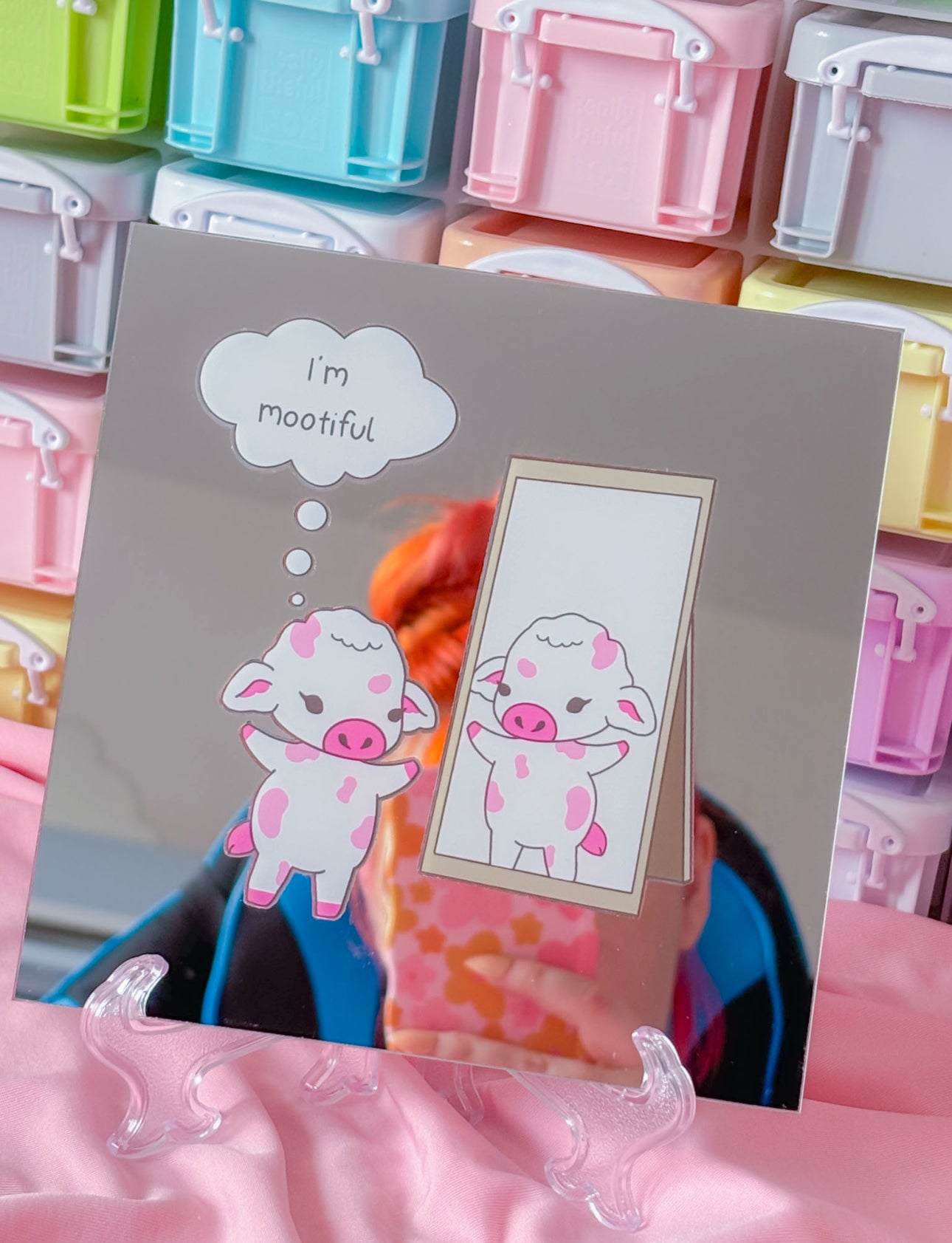 Self love cow mirror