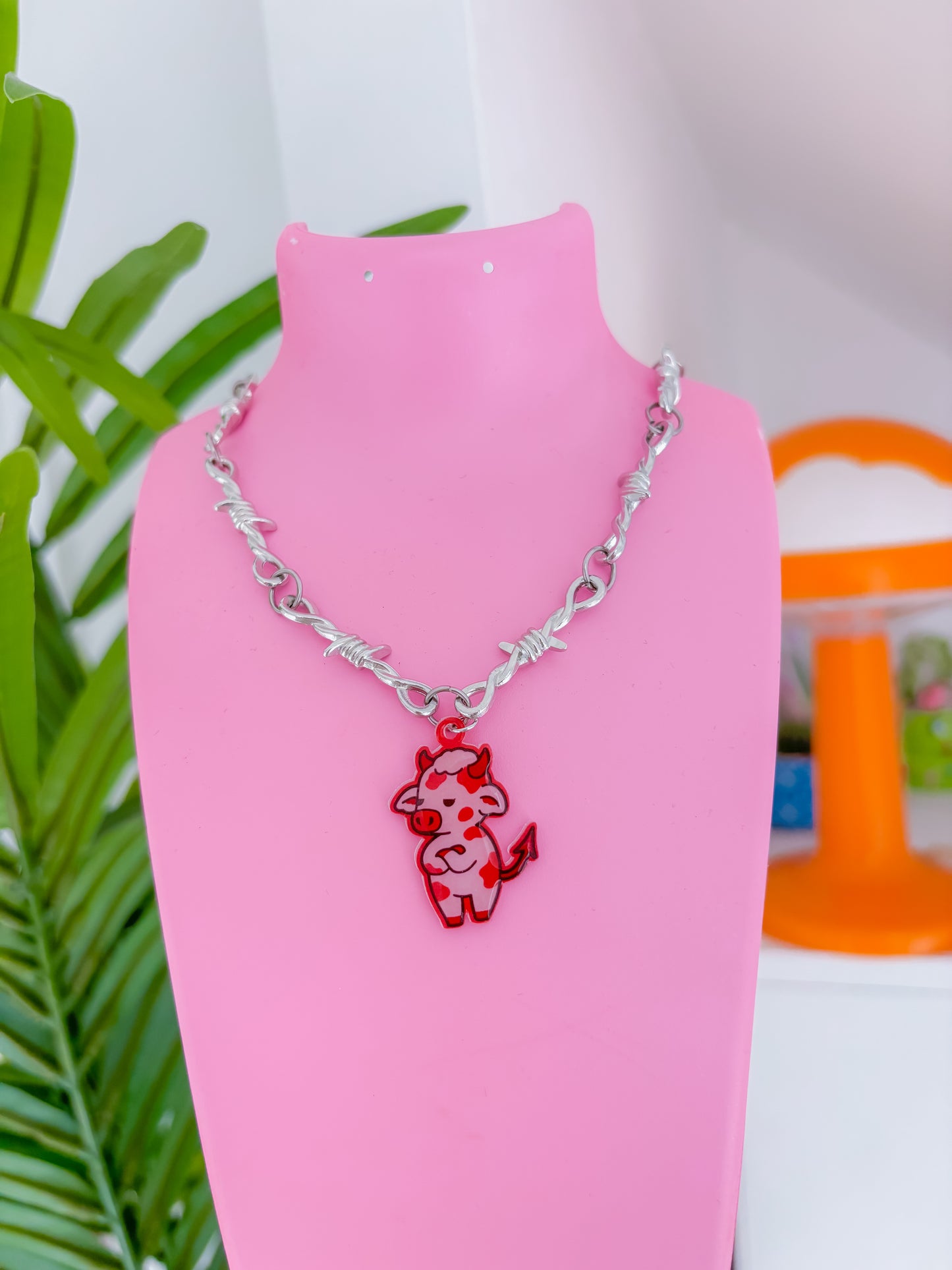 Spooky cow barbed necklace - multiple styles available