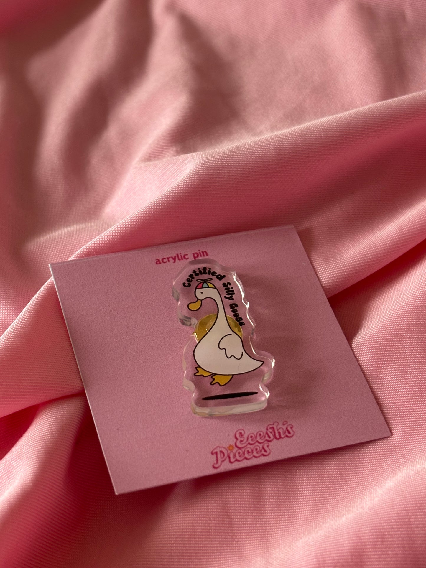 Certified silly goose pin
