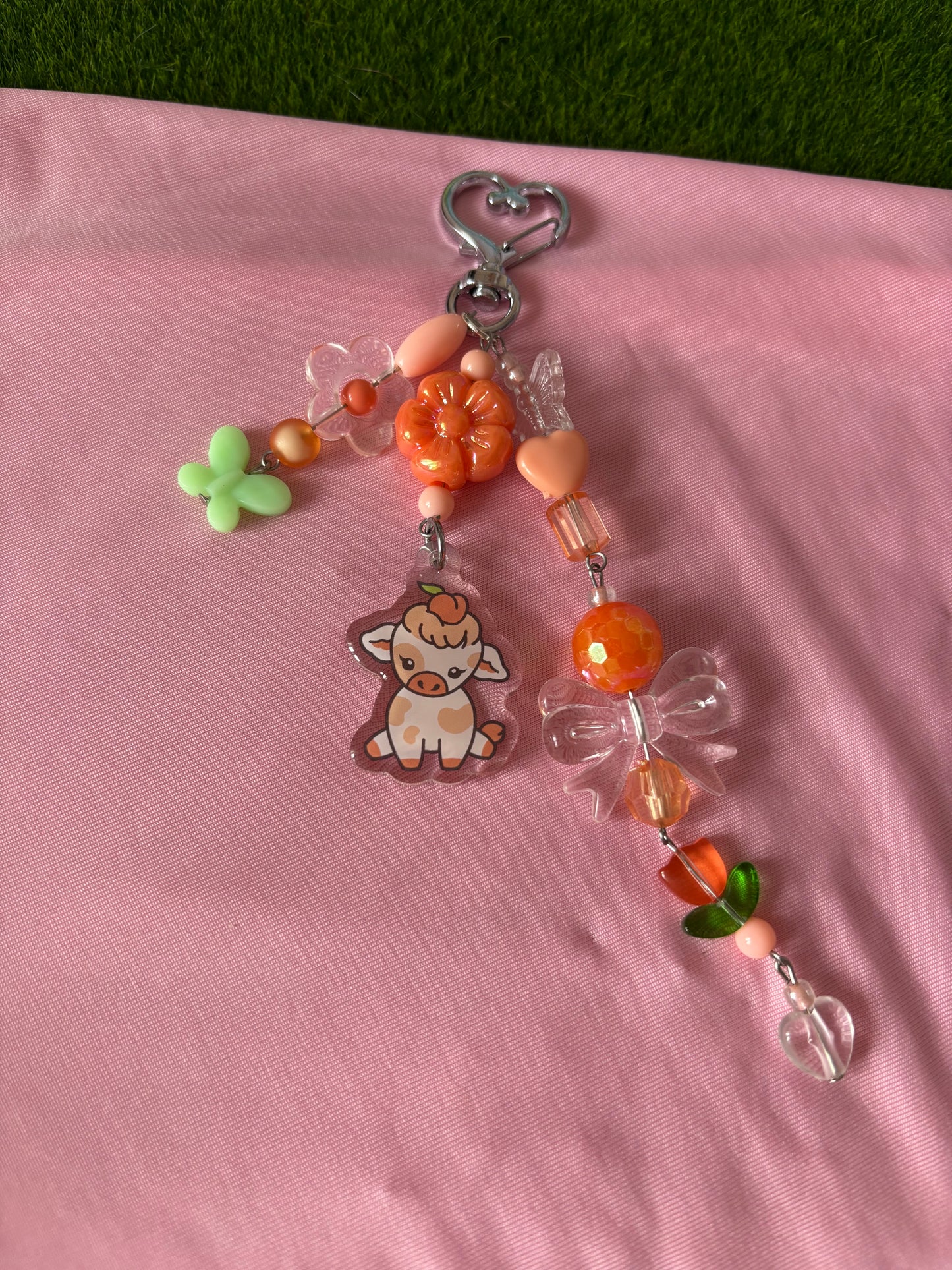 Fruit cow bag charm