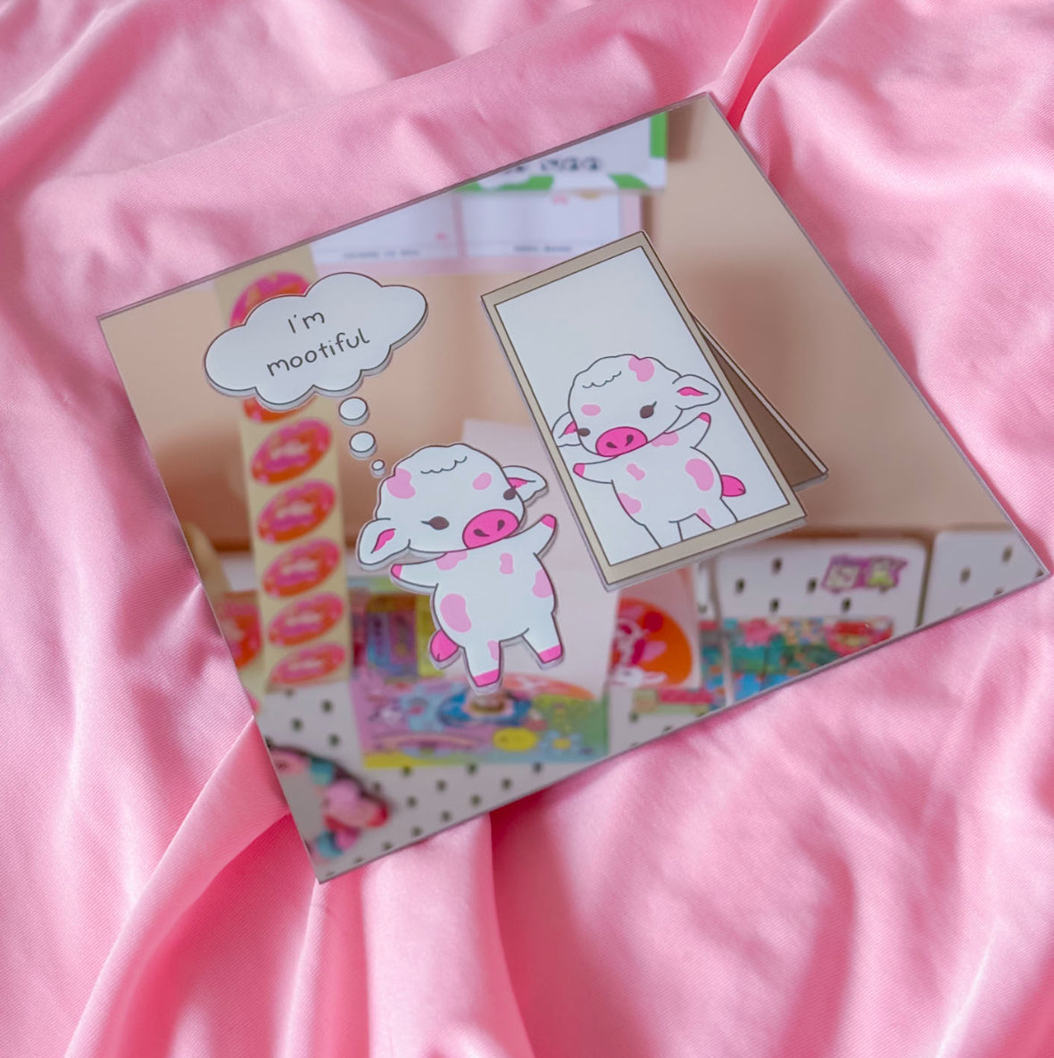 Self love cow mirror
