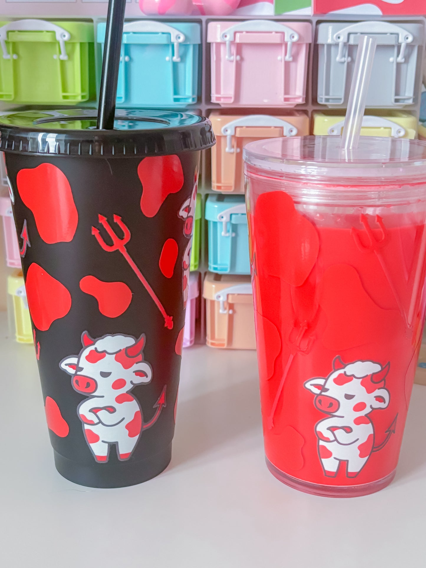 Devil cow cold cup