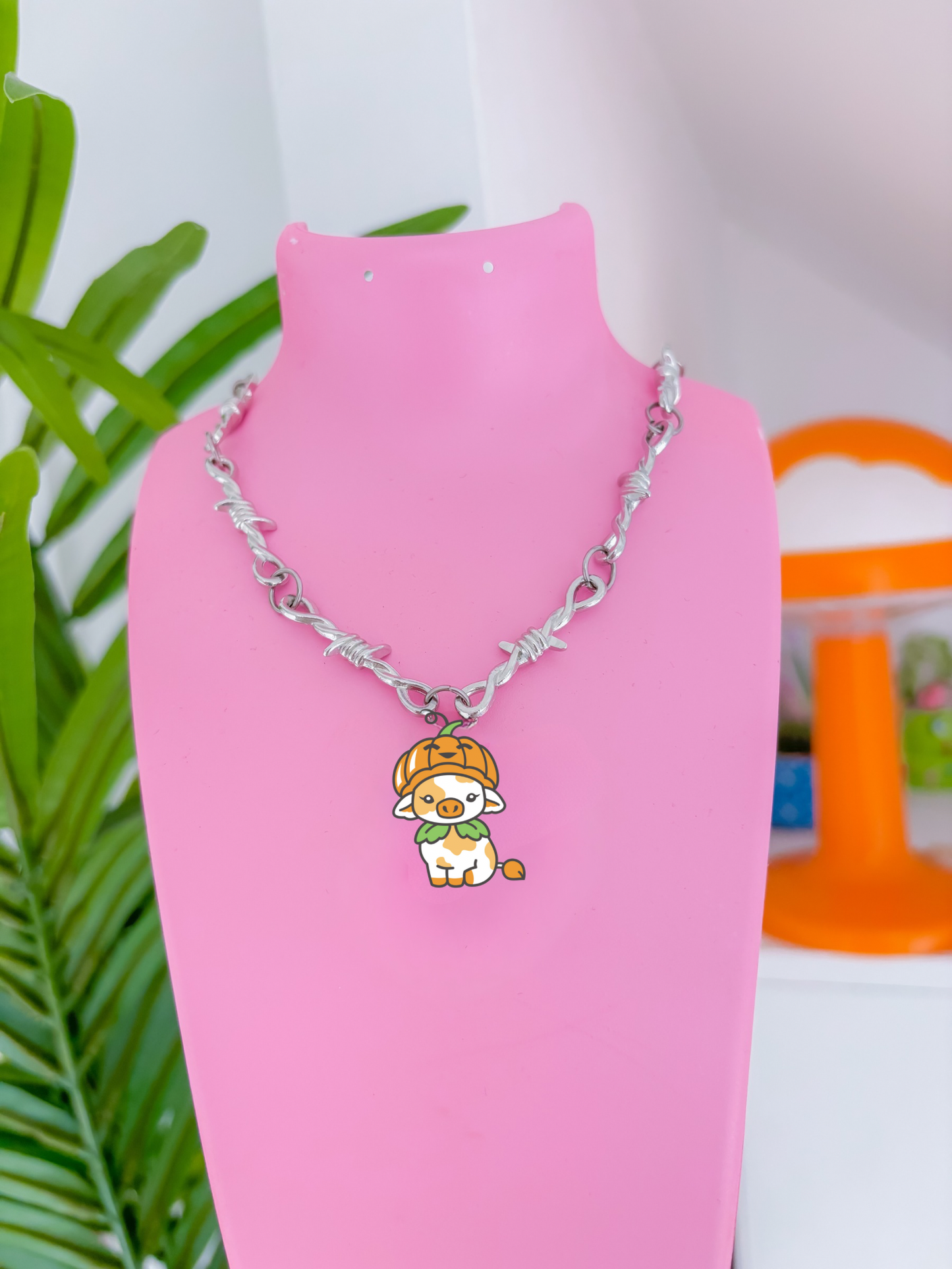 Spooky cow barbed necklace - multiple styles available