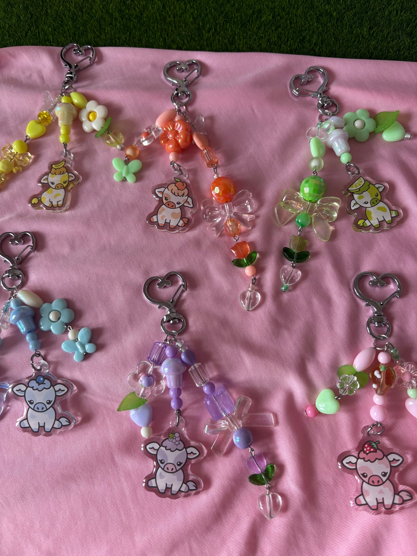 Fruit cow bag charm
