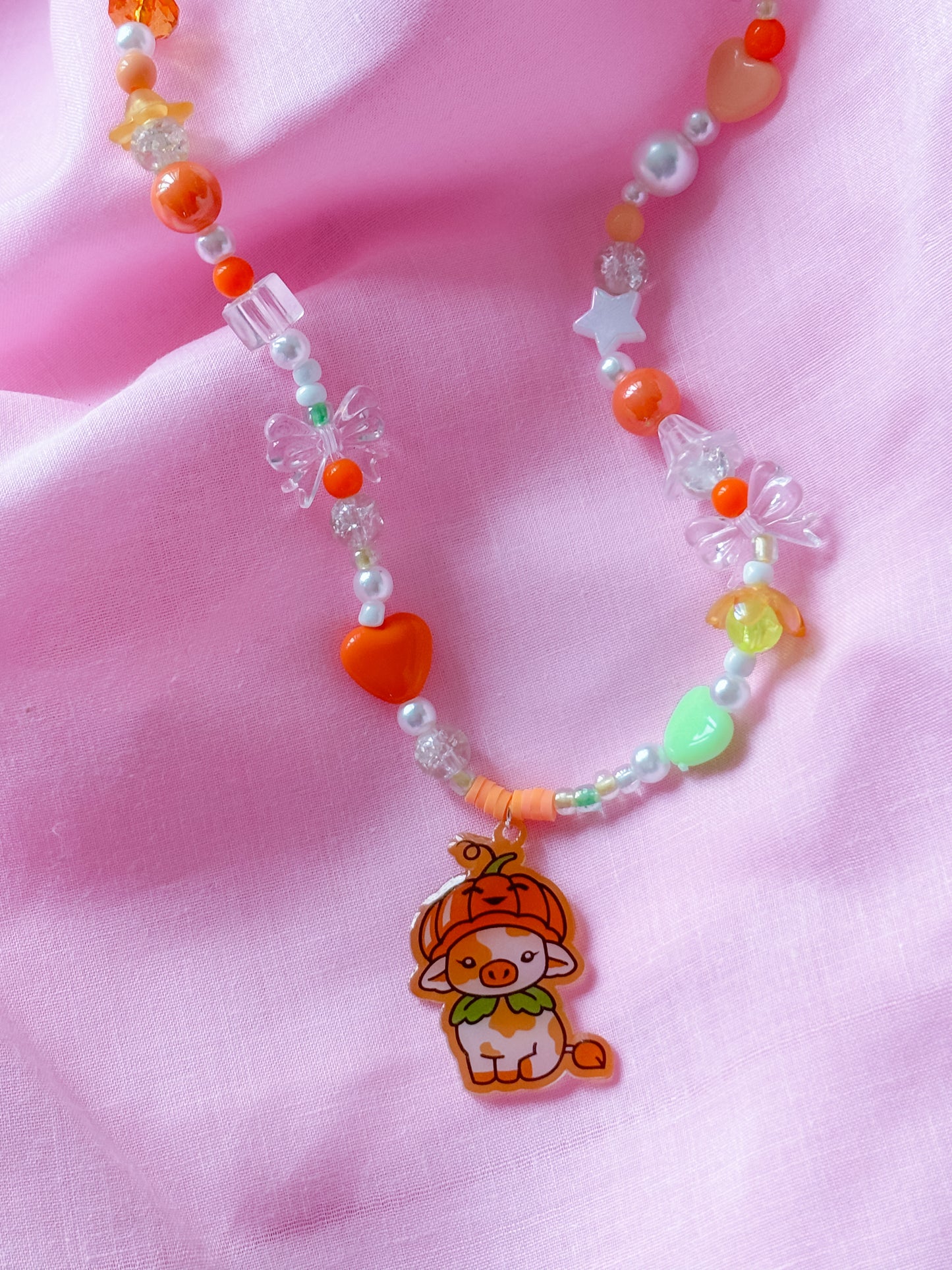 Spooky cow beaded necklace - multiple styles available!