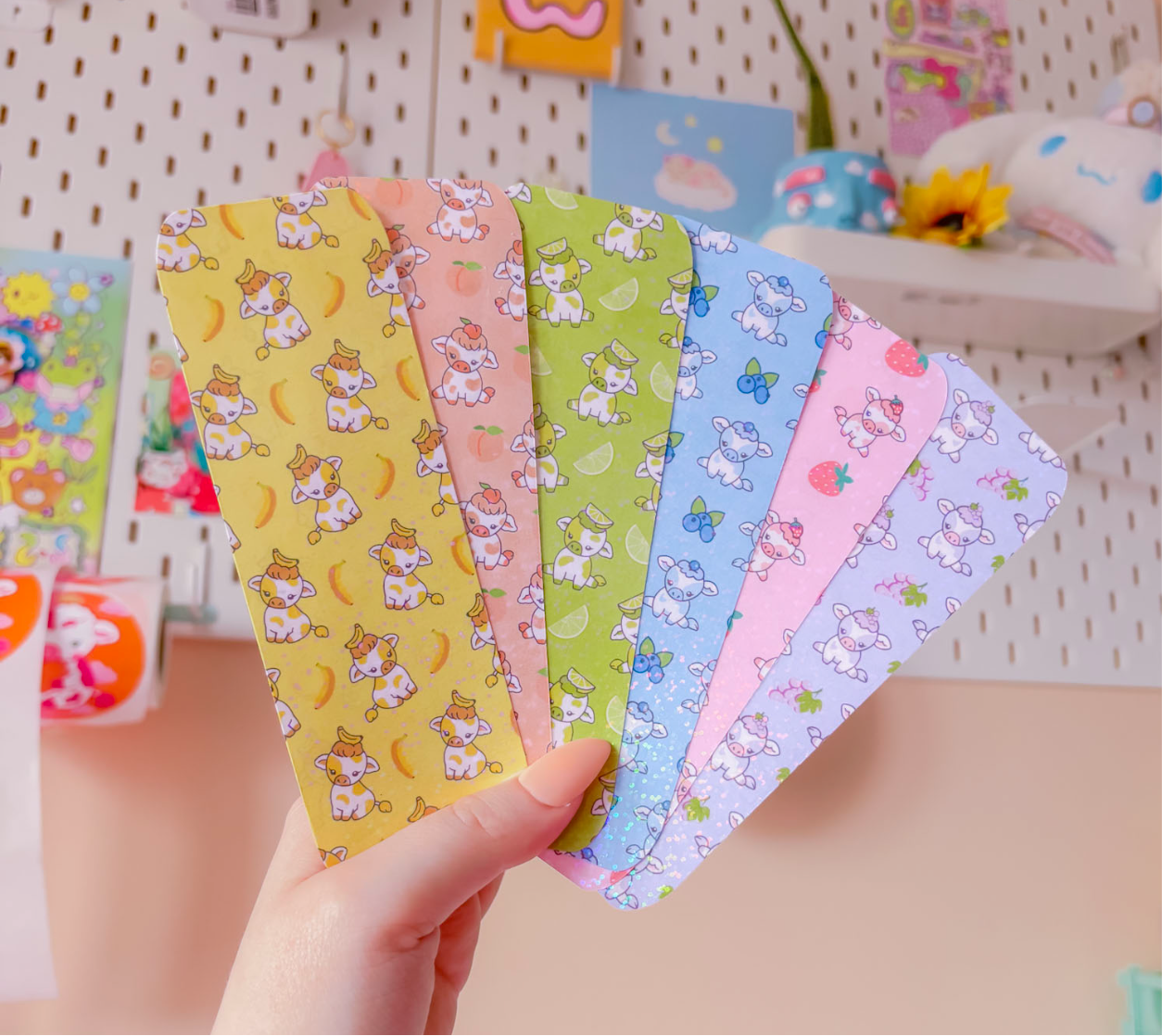 Fruit cows bookmark