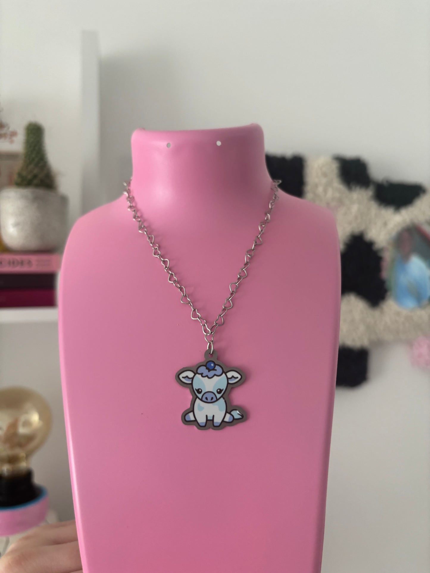 Stainless steel cow necklace