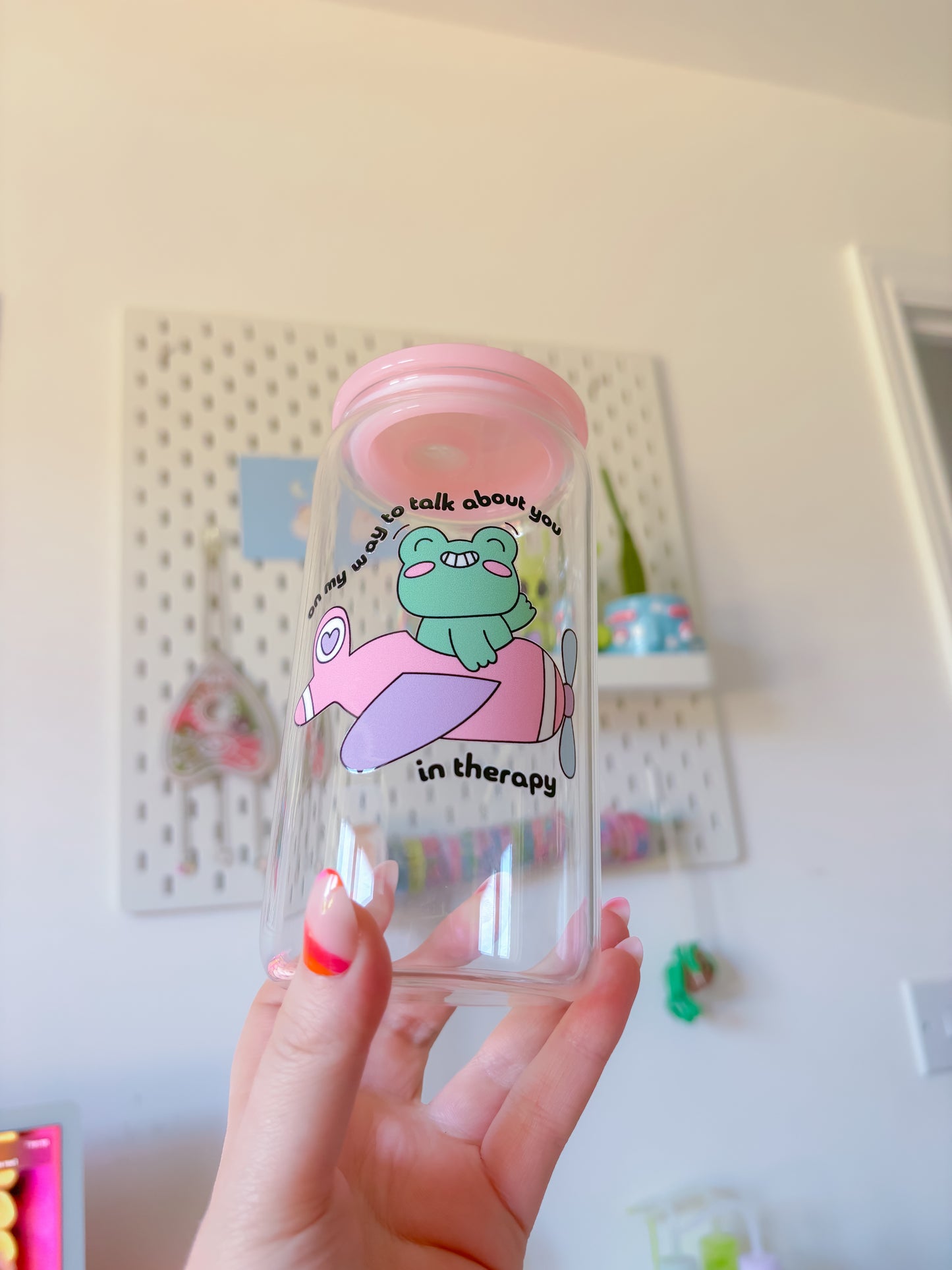Therapy froggy glass can