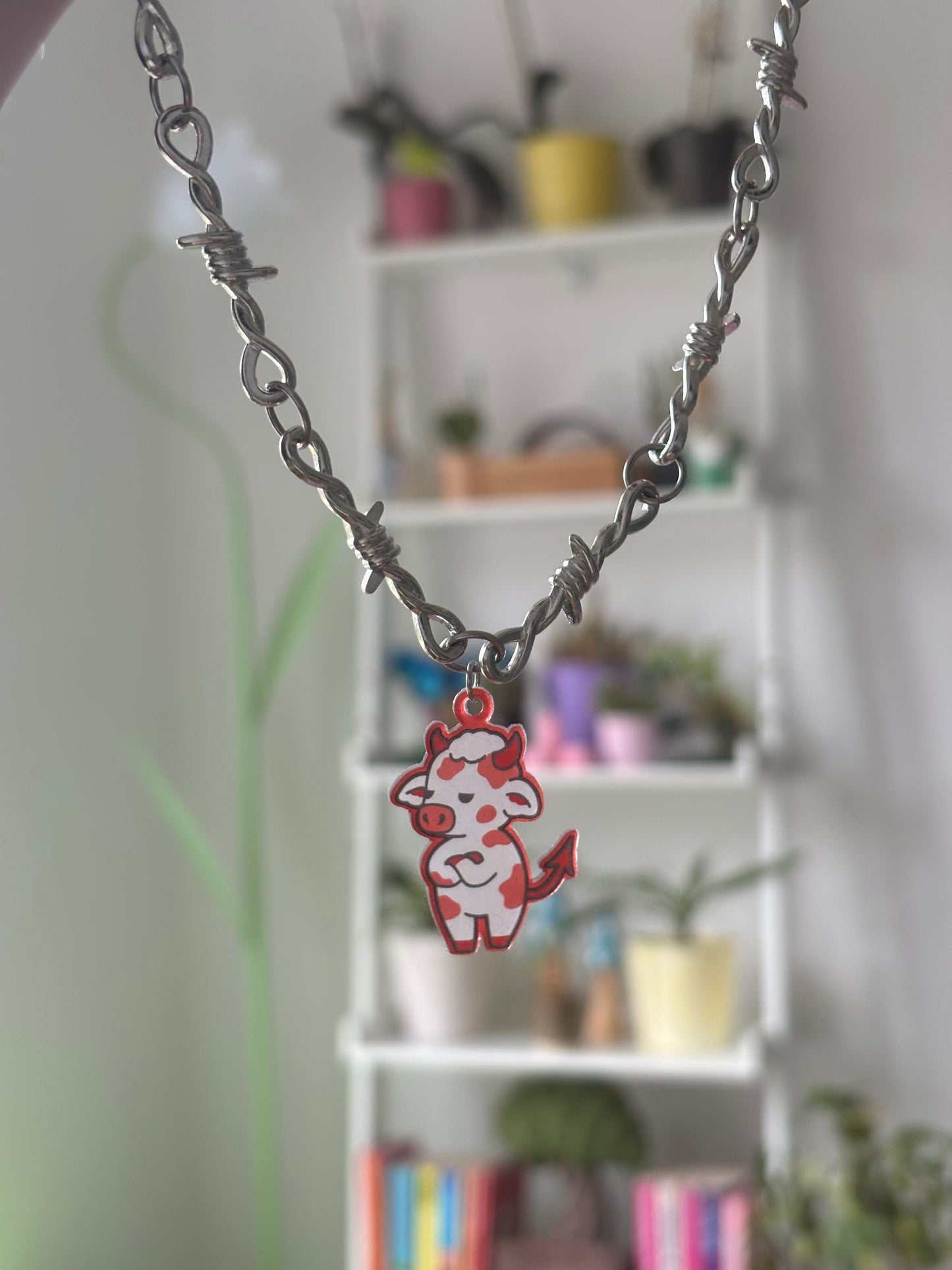 Spooky cow barbed necklace - multiple styles available