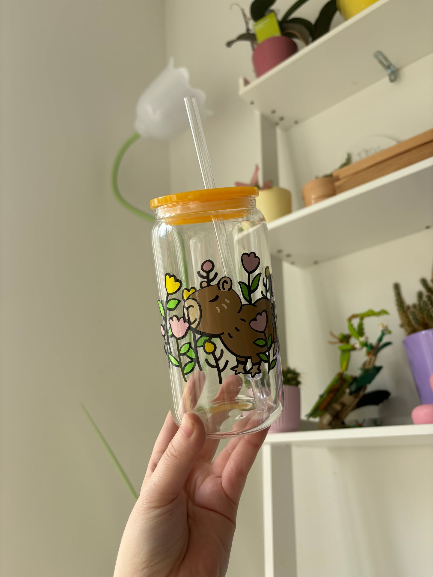 16oz capybara Libbey glass can