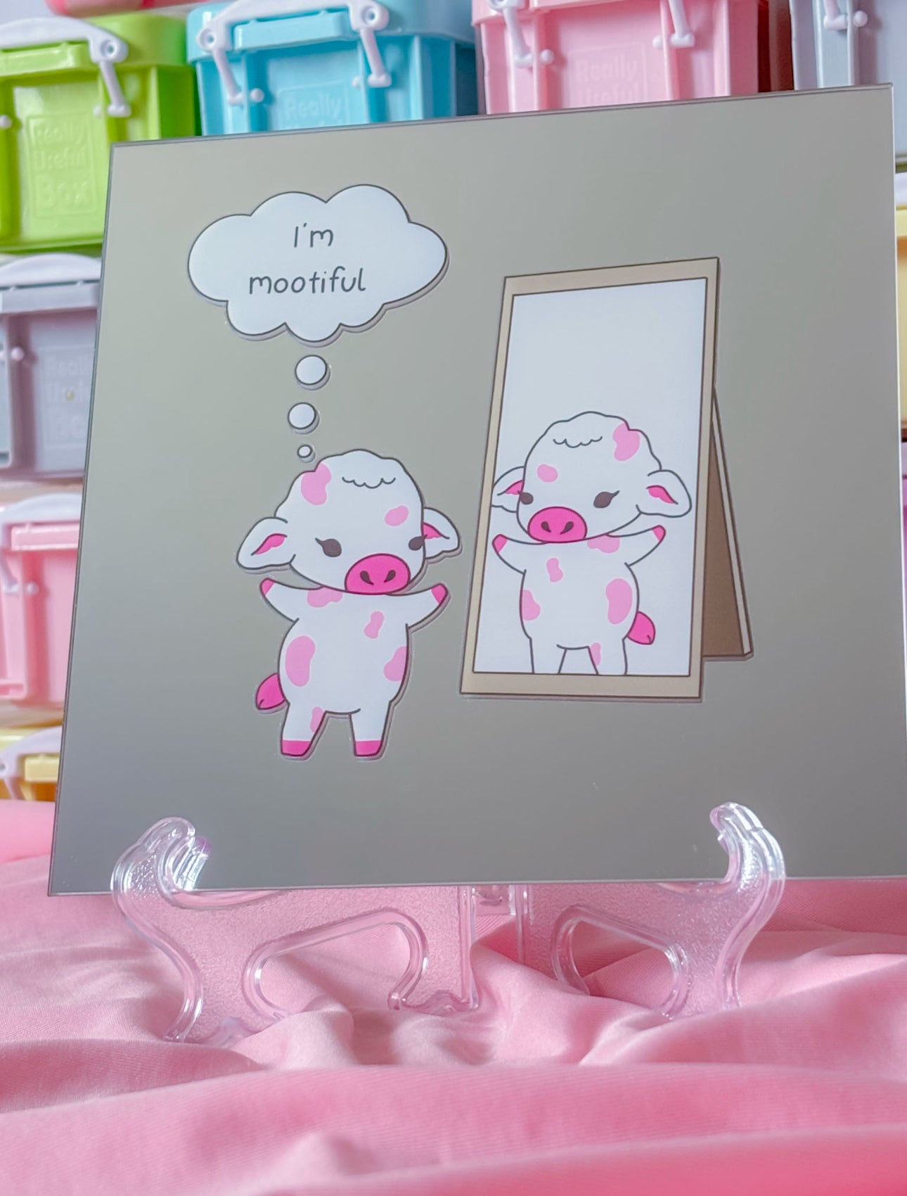 Self love cow mirror