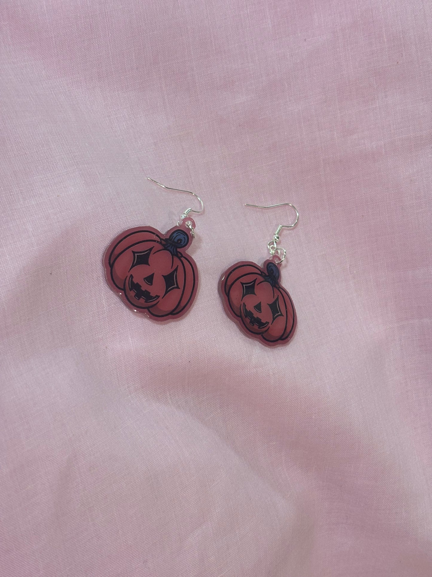 Spooky pumpkin earrings
