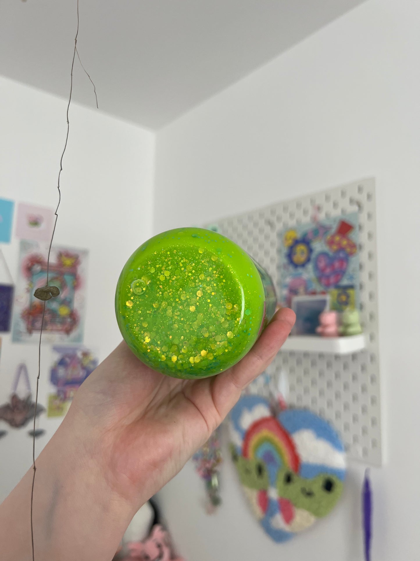 Crazy plant lady green snowglobe tumbler
