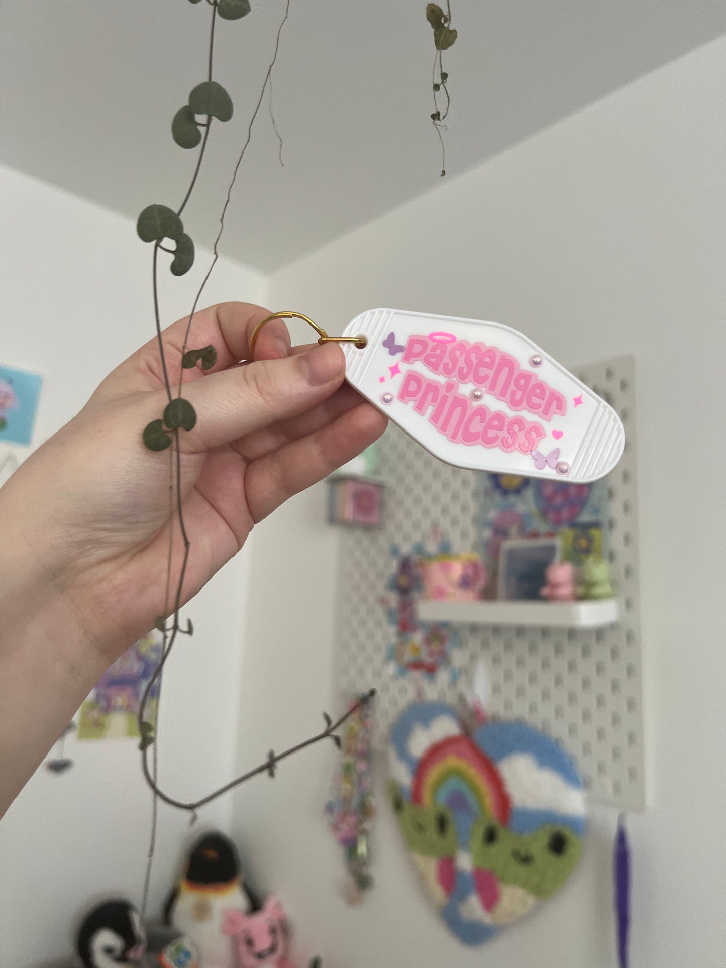 Passenger princess motel keyring
