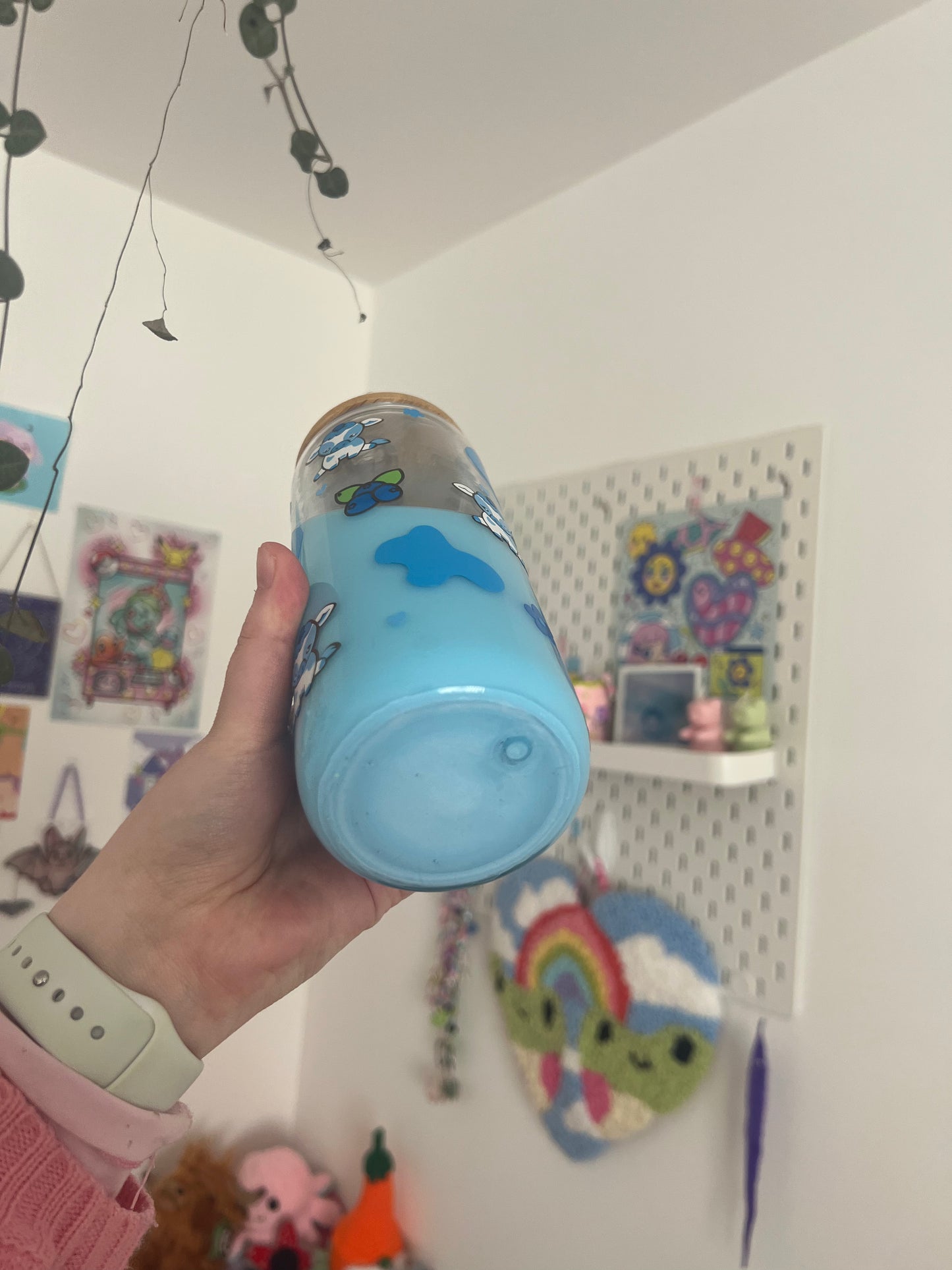 Fruit cow Libbey glass can