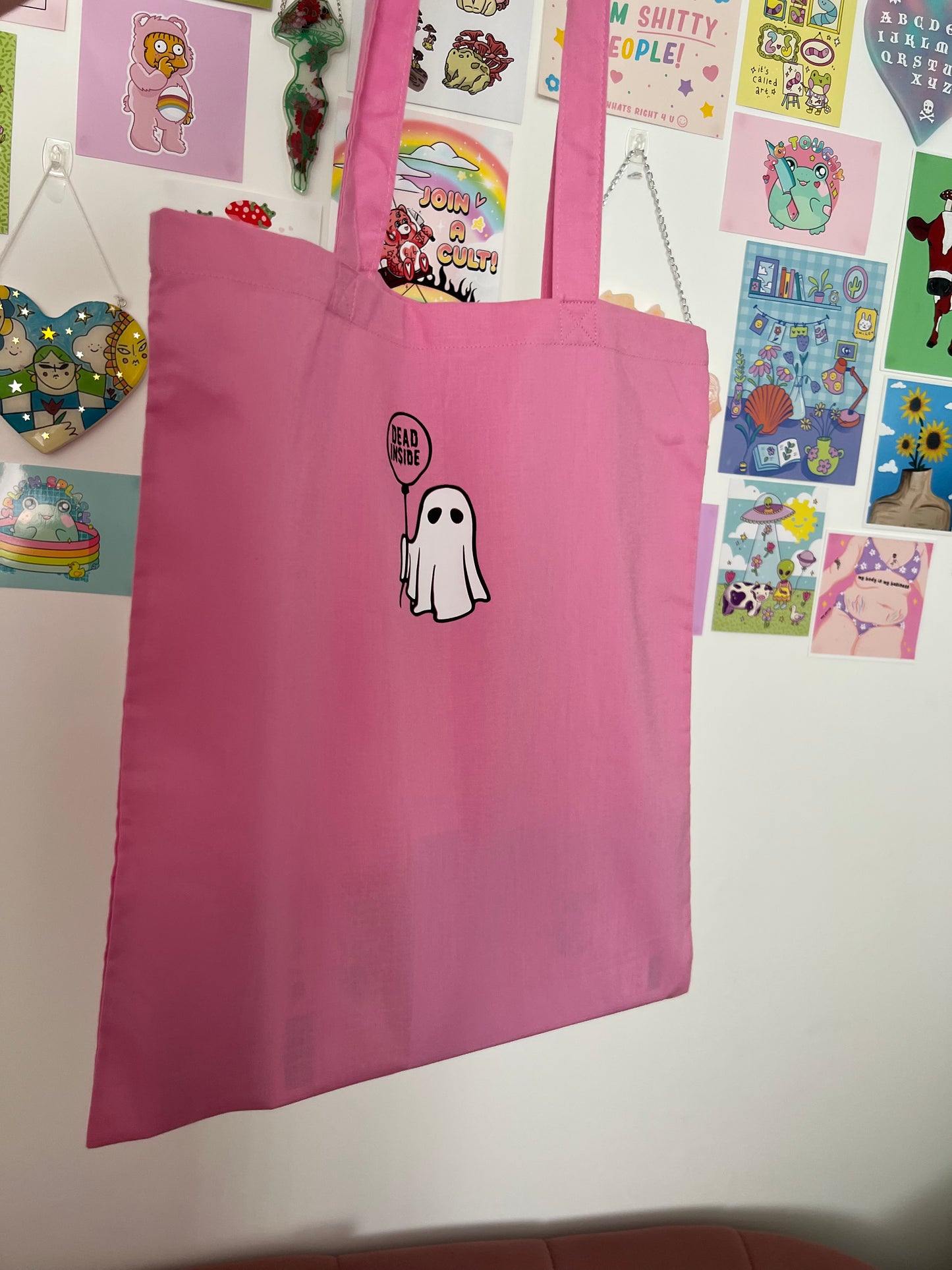 Dead inside ghost tote bag