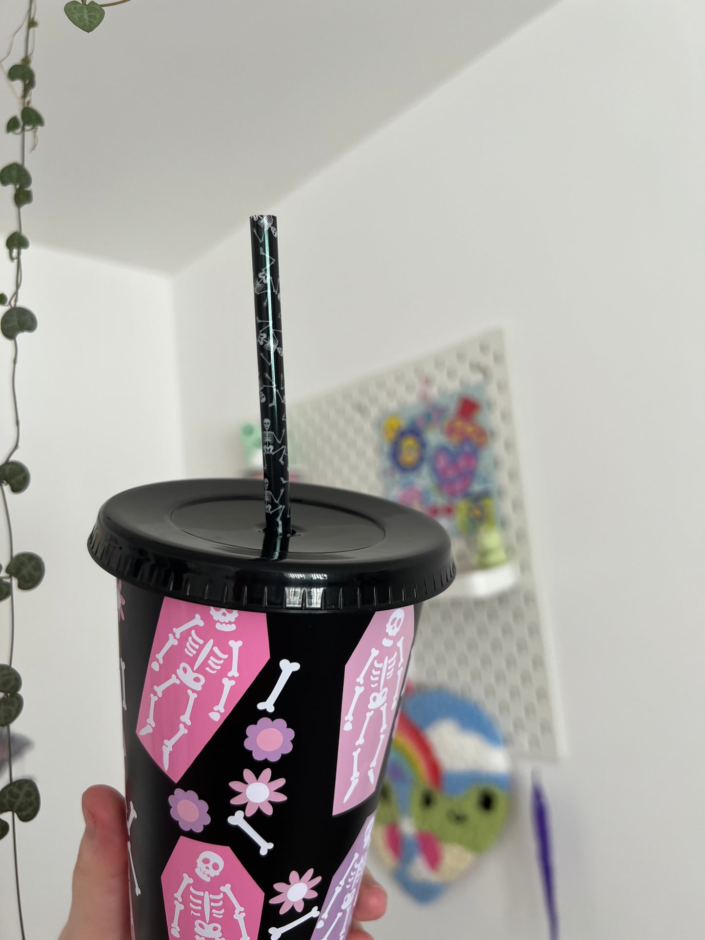 Silly skeletons pastel tumbler