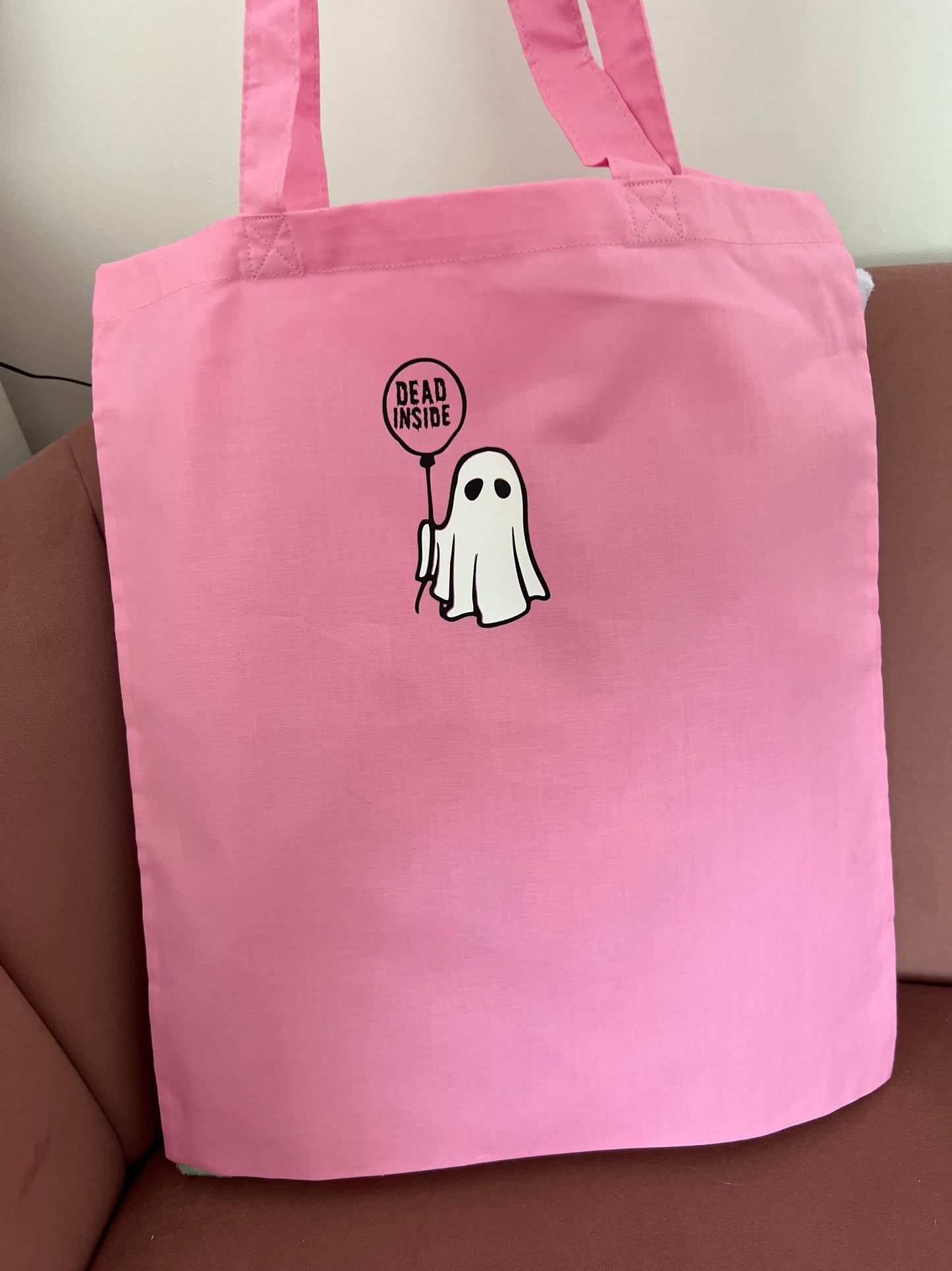 Dead inside ghost tote bag
