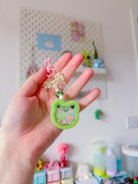 Froggie shaker keyring