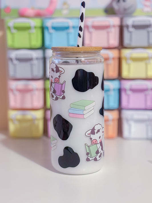 Bookish cow milkglobe