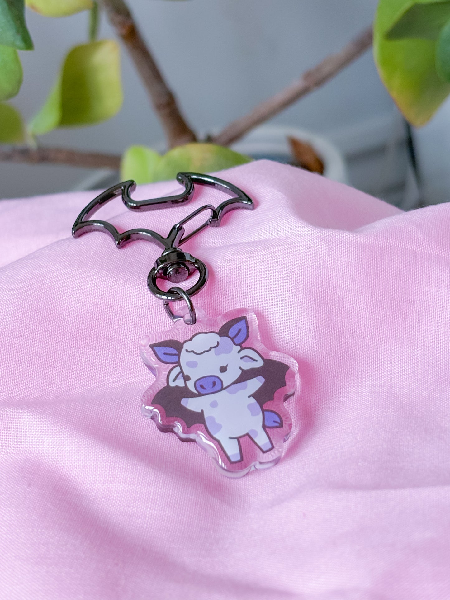 Spooky cow keyring - 5 options!