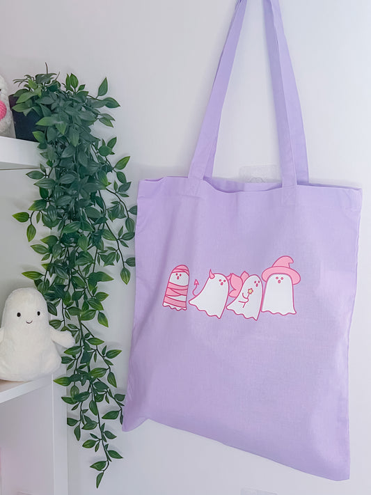 Costume ghosts tote bag