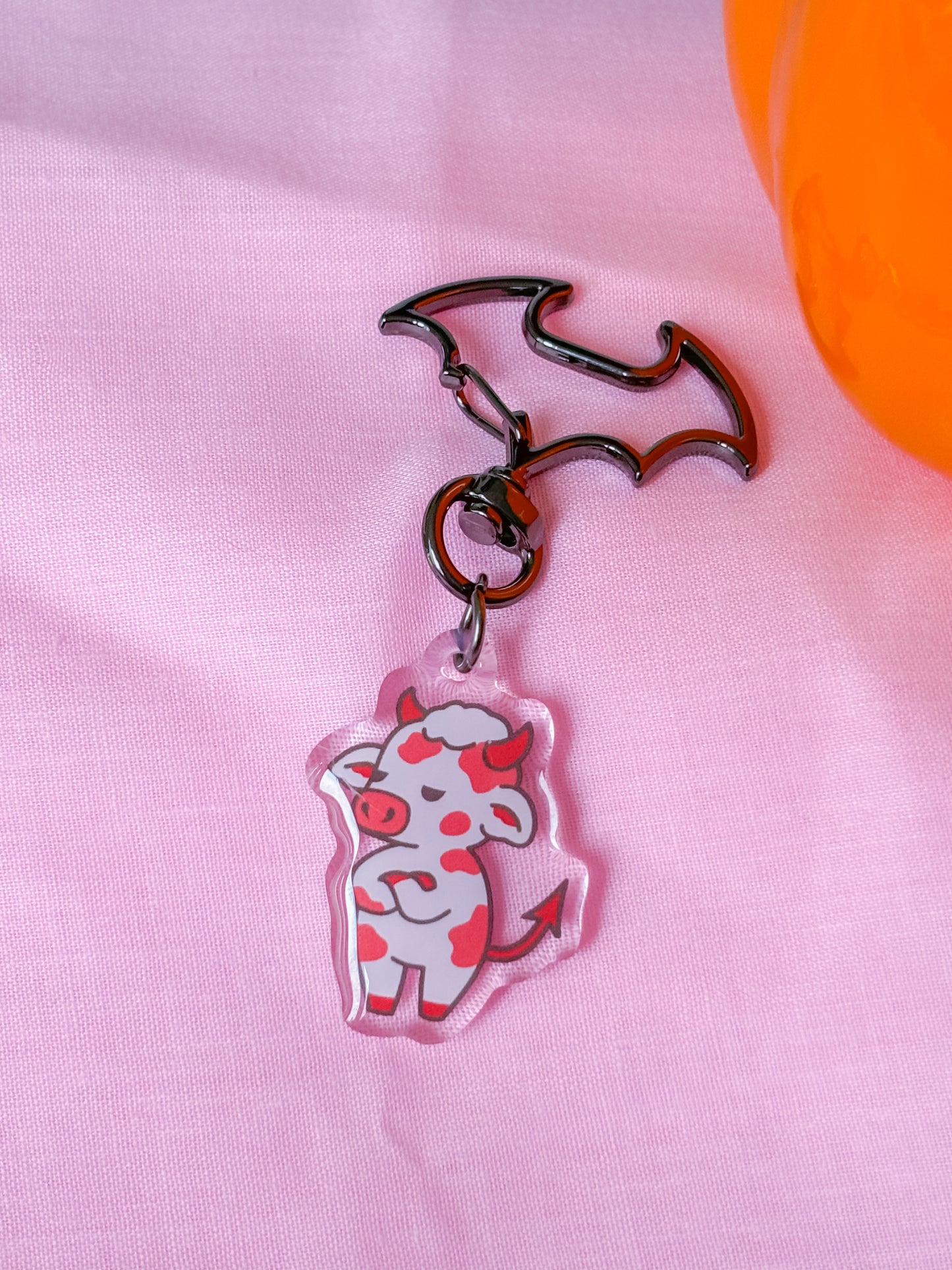 Spooky cow keyring - 5 options!