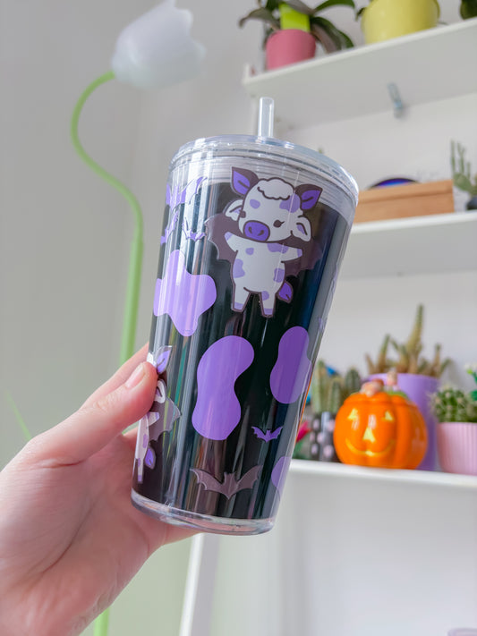 Bat cow milkglobe tumbler