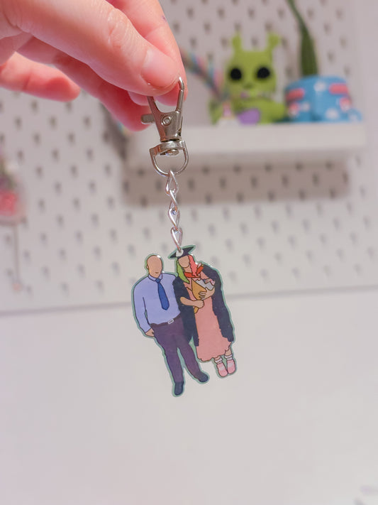 Custom portrait keyring