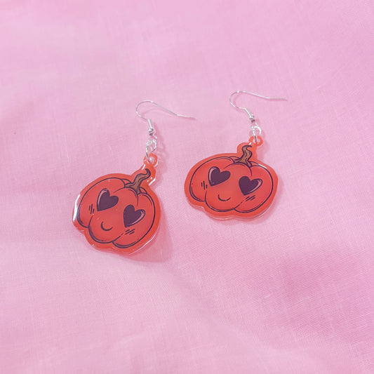 Spooky pumpkin earrings