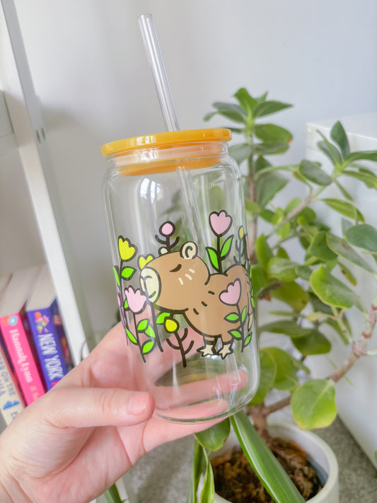 16oz capybara Libbey glass can