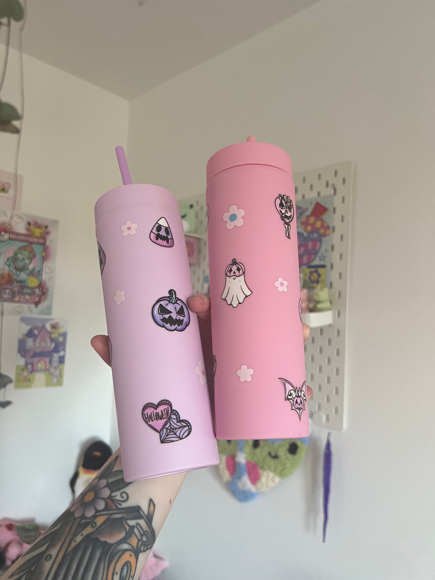 Pastel Halloween tumbler 16oz