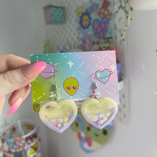 Heart shaker earrings