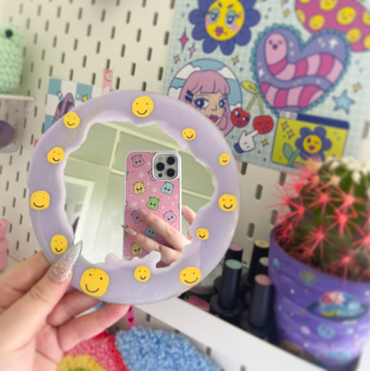 Smiley resin mirror