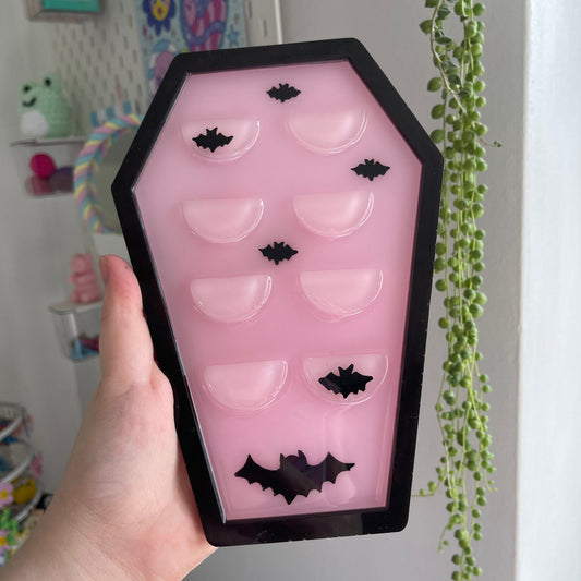 Bat coffin eyelash tray