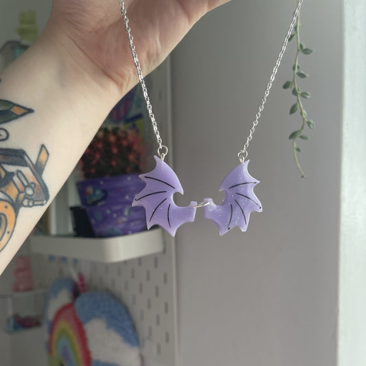 Bat wings necklace