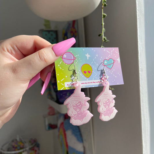 Pastel witch earrings